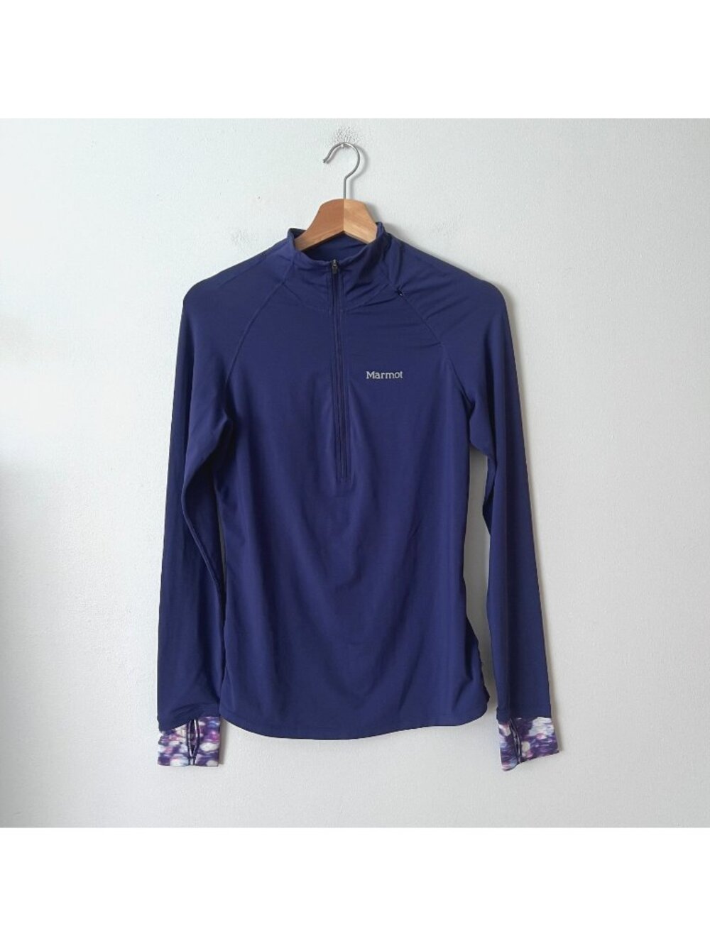 Marmot Purple 1/2 Zip Base Layer Athletic Pullover Women's Size Small